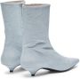 Nº21 textured-leather ankle boots White - Thumbnail 3