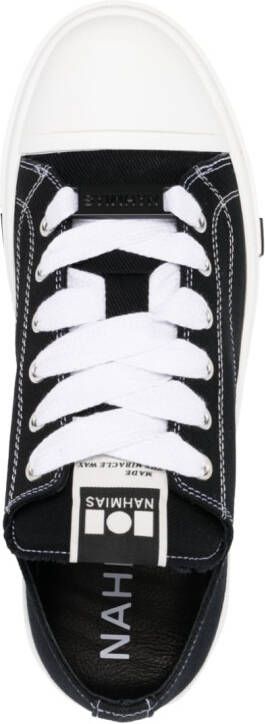 Nahmias low-top canvas sneakers Black