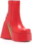 NAKED WOLFE Jane leather platform boots Red - Thumbnail 2
