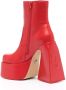 NAKED WOLFE Jane leather platform boots Red - Thumbnail 3