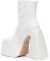 NAKED WOLFE Jane leather platform boots White - Thumbnail 3