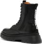 NAKED WOLFE Romper logo-tape ankle boots Black - Thumbnail 3