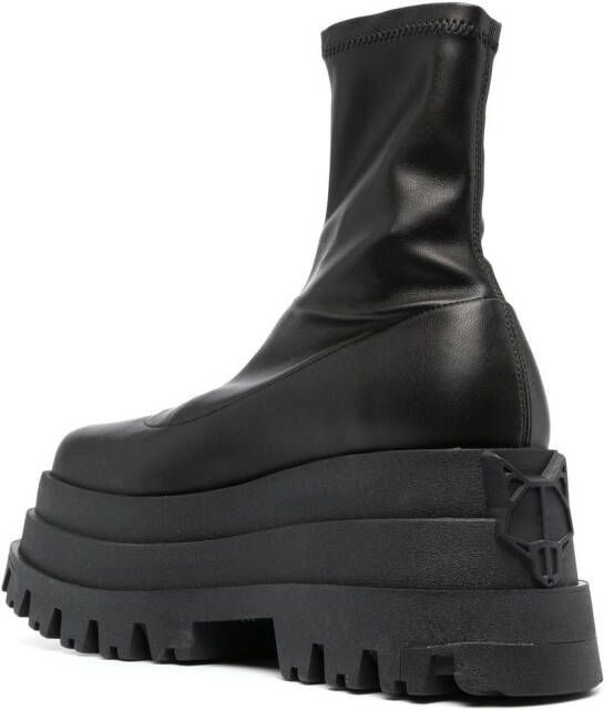 NAKED WOLFE Sassy platform ankle boots Black