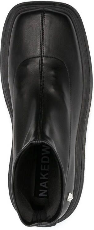 NAKED WOLFE Sassy platform ankle boots Black