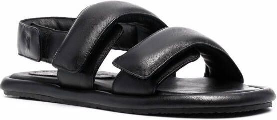 Nanushka padded touch-strap sandals Black