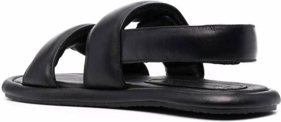Nanushka padded touch-strap sandals Black