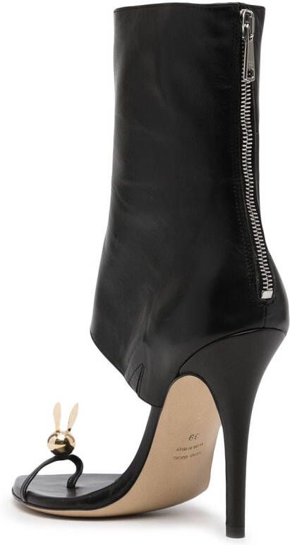 Natasha Zinko open-toe high-heeled boots Black