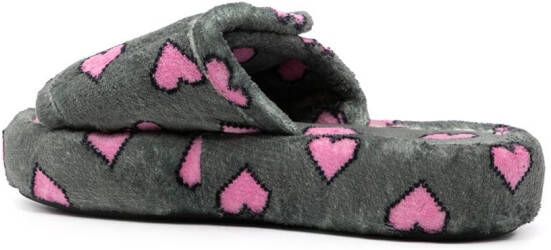 Natasha Zinko pixel heart slides Grey