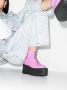 Natasha Zinko zip-front 80mm platform boots Pink - Thumbnail 3