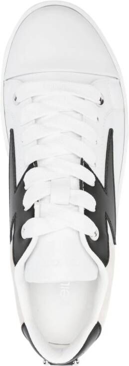 Neil Barrett Duran panelled leather sneakers Neutrals