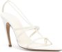 Nensi Dojaka 110m pointed-toe leather sandals White - Thumbnail 2
