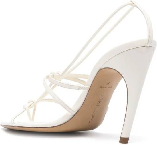 Nensi Dojaka 110m pointed-toe leather sandals White