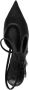 Nensi Dojaka 65mm faux-flower leather pumps Black - Thumbnail 4
