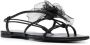 Nensi Dojaka faux-flower leather sandals Black - Thumbnail 2