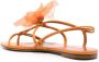Nensi Dojaka faux-flower leather sandals Orange - Thumbnail 3