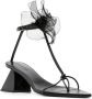 Nensi Dojaka flower-detail 75mm sandals Black - Thumbnail 2