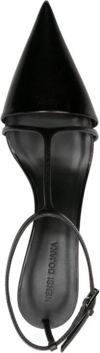 Nensi Dojaka sculpted-heel leather pumps Black