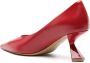 Nensi Dojaka slanted heel 65mm leather pumps Red - Thumbnail 3