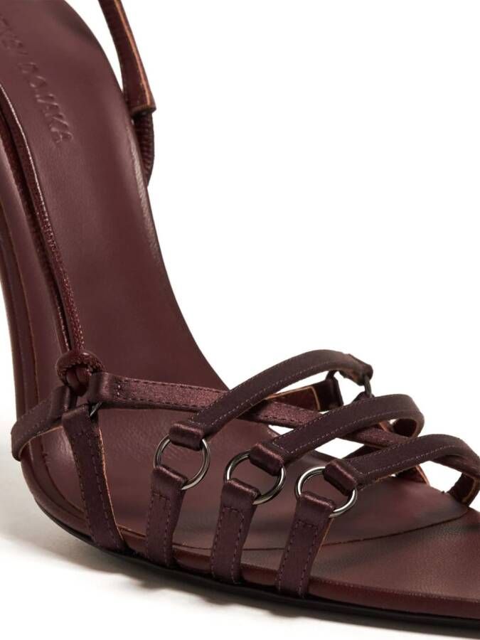 Nensi Dojaka slingback leather sandals Red