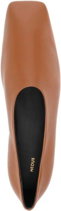 NEOUS Atlas leather ballerina shoes Brown