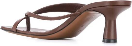 NEOUS Florae leather 55mm sandals Brown