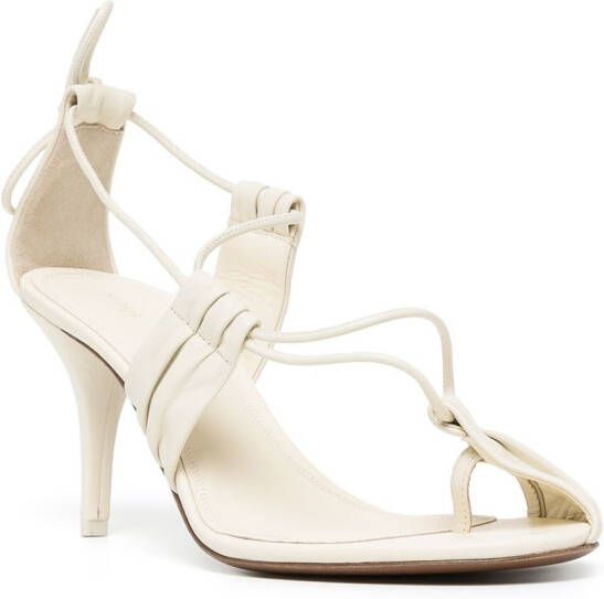 NEOUS Giena leather sandals White