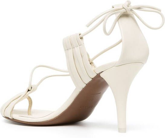 NEOUS Giena leather sandals White