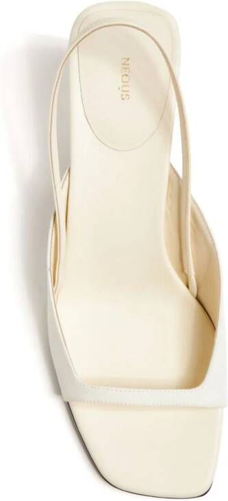 NEOUS Kamui 65mm leather sandals White