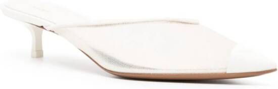 NEOUS Macondo 50mm leather mules White