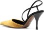 NEOUS pointed-toe 90mm leather pumps Yellow - Thumbnail 3