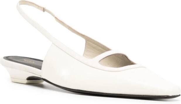 NEOUS Sabik 30mm leather sandals White