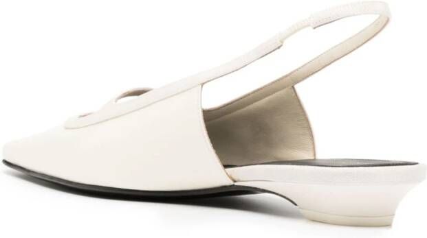 NEOUS Sabik 30mm leather sandals White