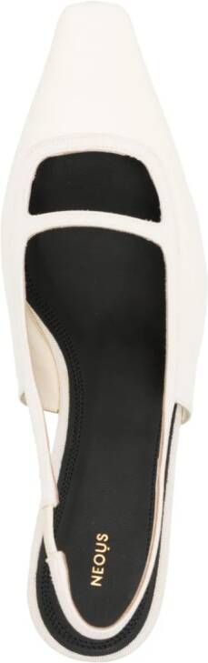 NEOUS Sabik 30mm leather sandals White