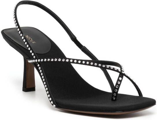 NEOUS Shamali strap-design 65mm sandals Black