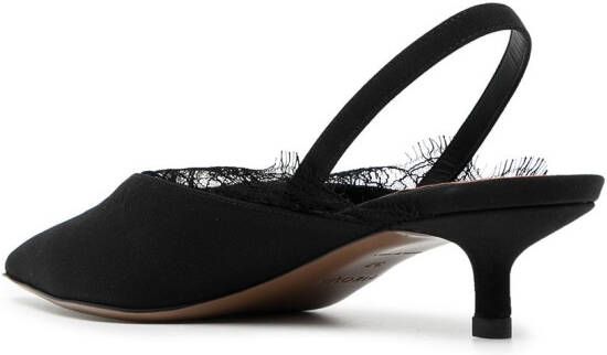 NEOUS sling-back suede mules Black