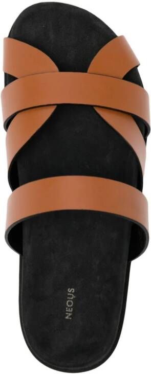 NEOUS strappy leather sandals Brown