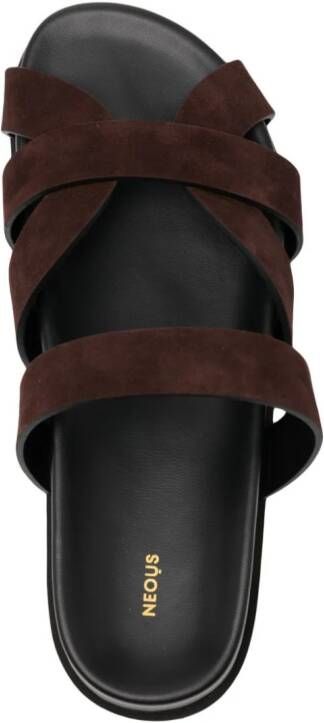 NEOUS strappy suede sandals Brown