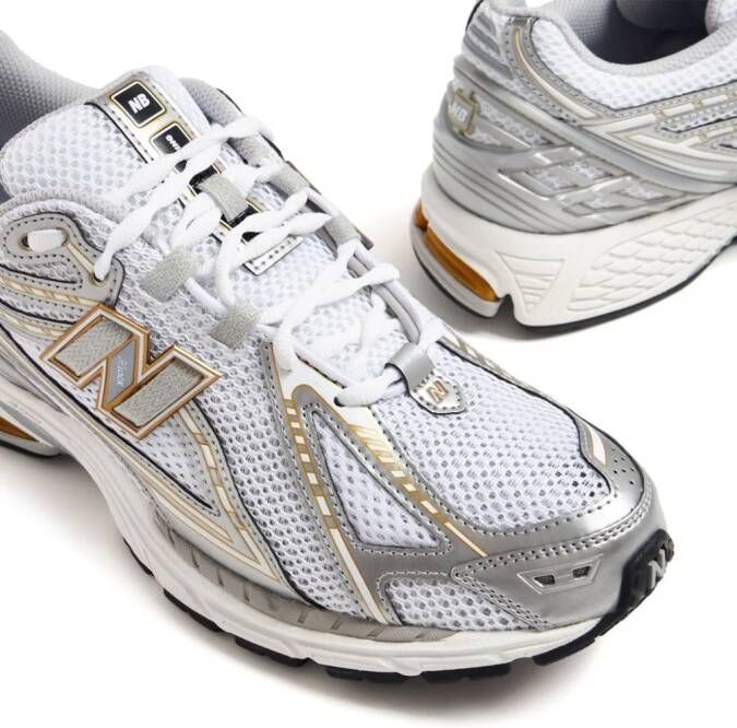 New Balance 1906 metallic-effect sneakers White