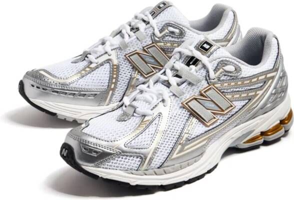 New Balance 1906 metallic-effect sneakers White