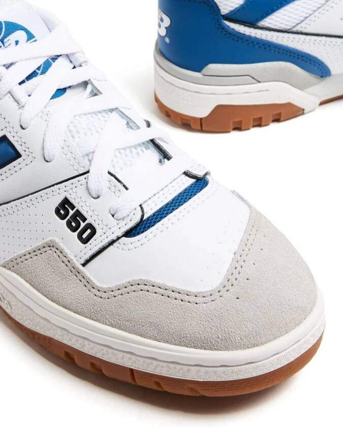 New Balance 550 colour-block leather sneakers White