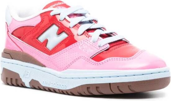 New Balance 550 contrast sneakers Red
