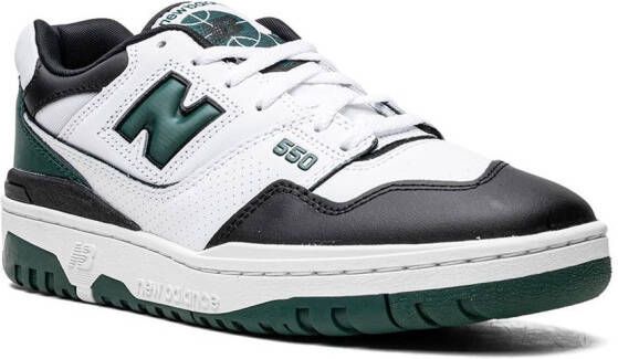 New Balance 550 "Black White Green" low-top sneakers