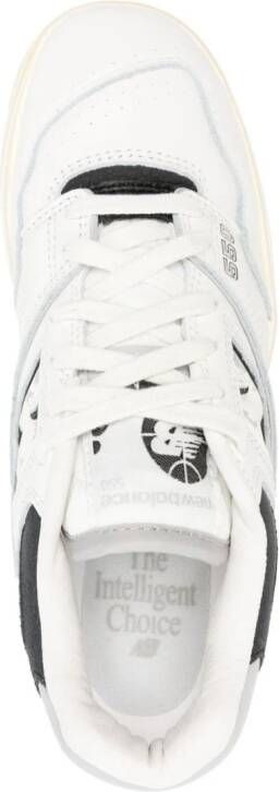 New Balance 550 panelled leather sneakers White