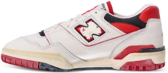 New Balance 550 panelled leather sneakers White