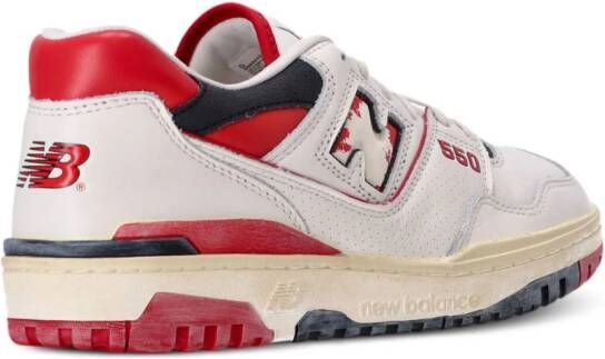 New Balance 550 panelled leather sneakers White