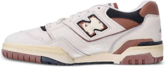 New Balance 550 panelled leather sneakers White