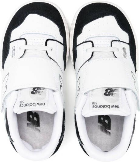 New Balance Kids 550 touch-strap sneakers White