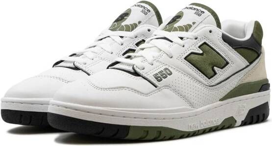 New Balance 550 "White Dark Olive" sneakers