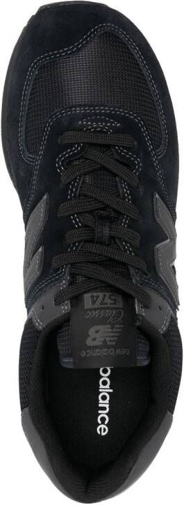 New Balance 574 logo-patch lace-up sneakers Black