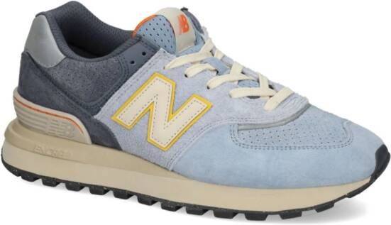 New Balance 574 panelled lace-up sneakers Blue